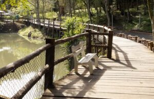 Prefeitura faz manutenção nas trilhas do Parque da Gruta