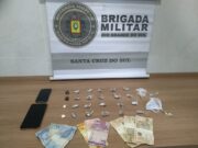 BM de Santa Cruz do Sul realiza prisão por tráfico de drogas