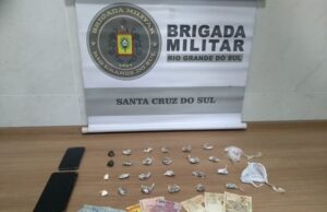 BM de Santa Cruz do Sul realiza prisão por tráfico de drogas