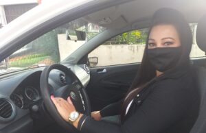Mulher no volante, segurança constante
