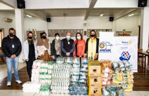 Casa da Amizade e Rotary Tipuanas repassam donativos para o Banco de Alimentos