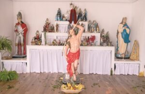 Templo recebe imagem de Oxóssi em tamanho natural
