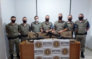 Comando Regional do Vale do Rio Pardo recebe novos fuzis e pistolas