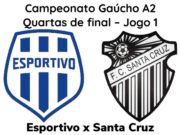Gaúcho A2: Santa Cruz em desvantagem nas quartas de final