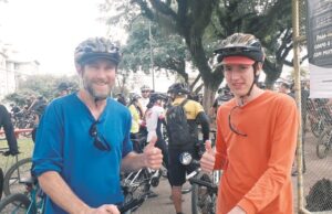 Pedalada com solidariedade reúne 110 ciclistas