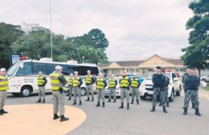 BM garante a segurança com forte aparato