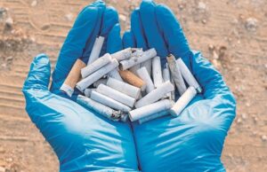Reciclagem de bitucas tem ação da JTI e Poiato