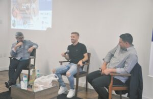 Atacante do Internacional no Café Empresarial da ACI