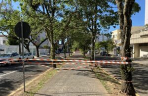 Avenida do Imigrante: Prefeitura interdita todo o passeio central da via
