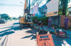 Viaduto do Arroio Grande| Começam as escavações para a sondagem das redes de água
