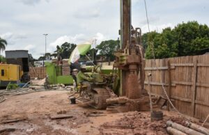 Consórcio inicia perfuração das estacas do viaduto do Arroio Grande