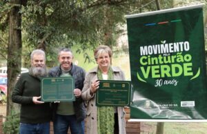 No parque da gruta | Ato simbólico marca os 30 anos de marcação do Cinturão Verde