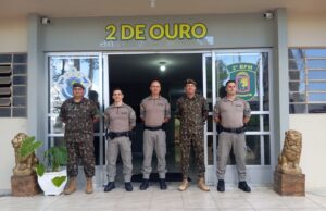 POLÍCIA | BM de Rio Pardo recebe visita do Tenente Coronel do Exército Brasileiro