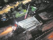 Duplicação da RSC-287 | Viaduto em Santa Cruz tem vigas instaladas