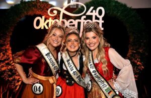 Oktoberfest | Rafaela, Amanda e Sofia são coroadas soberanas da 40ª edição da festa de Santa Cruz do Sul