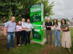 Lazer | Lago Dourado é contemplado com uma estação de hidratação do Sicredi