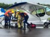 Acidente aéreo | Simulado de salvamento é realizado no Aeroporto Luís Beck da Silva