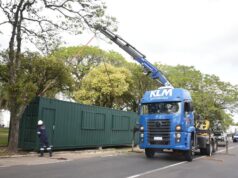 Trânsito | Contêiner para Estação de Apoio ao Motoboy é instalado